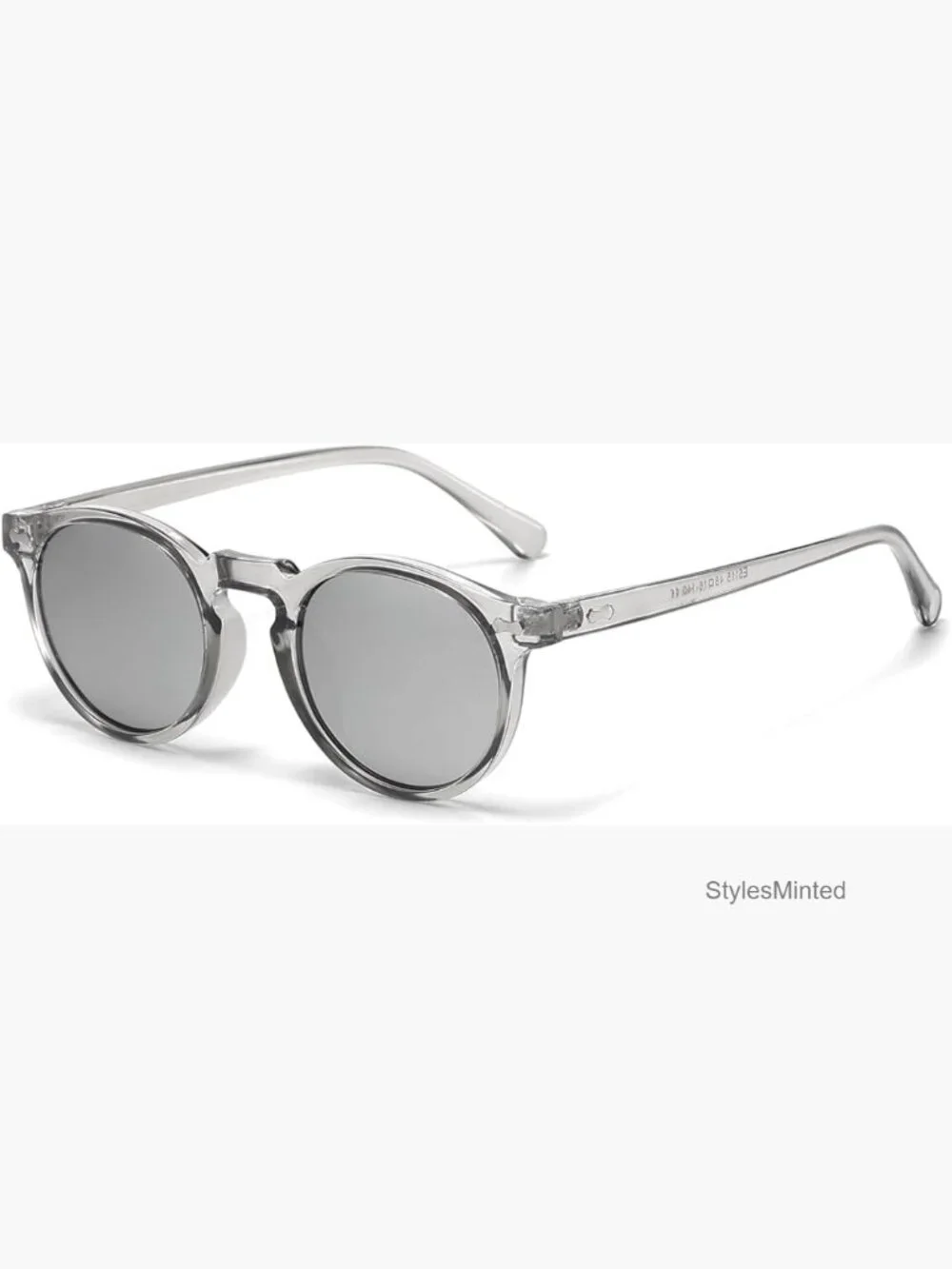 Vintage Polarized Round Sunglasses UV400 Retro Acetate Men
